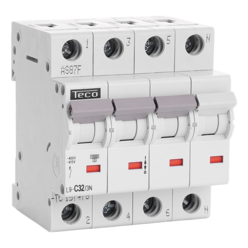 [/L9C323N] Automaat Teco 3N 32A 10kA Curve C