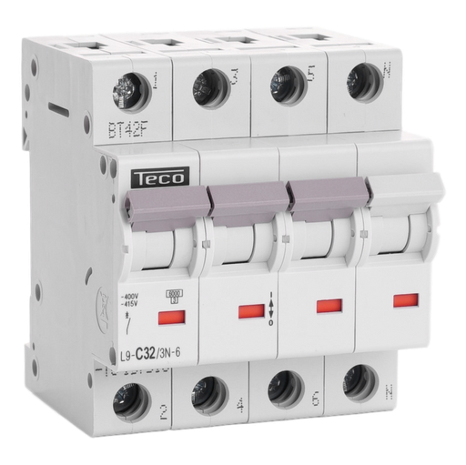 [/L9C323N6] Automaat Teco 3N 32A 6kA Curve C