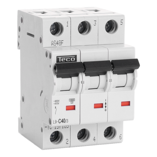 [/L9C403] Automaat Teco 3P 40A 10kA Curve C
