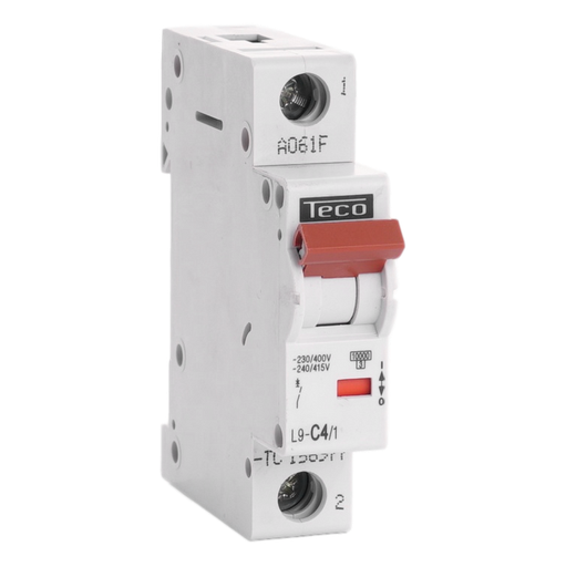 [/L9C41] Automaat Teco 1P 4A 10kA Curve C