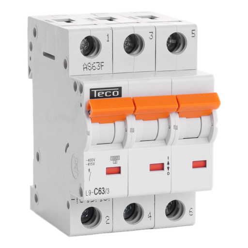 [/L9C633] Automaat Teco 3P 63A 10kA Curve C