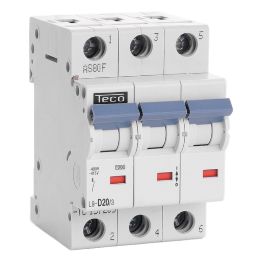 [/L9D203] MCB TC 3P 20A 10kA Curve D