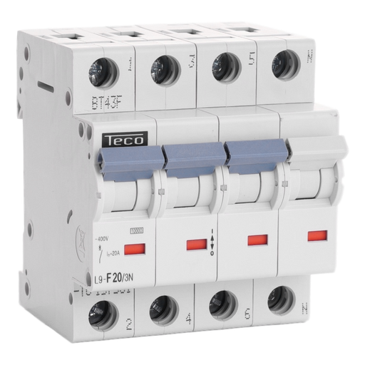 [/L9F203N] MCB TC-TECO 3N 20A Type F NBN C 61142