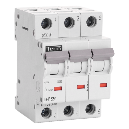 [/L9F323] Disjoncteur Teco 3P 32A Courbe F NBN C 61142