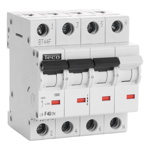 [/L9F403N] MCB TC-TECO 3N 40A Type F NBN C 61142