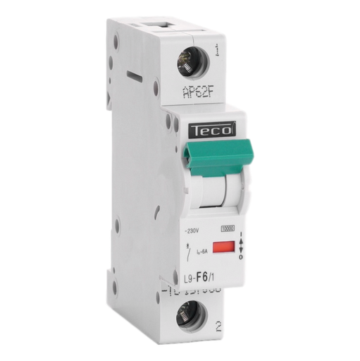 [/L9F61] Automaat Teco 1P 6A Curve F NBN C 61142