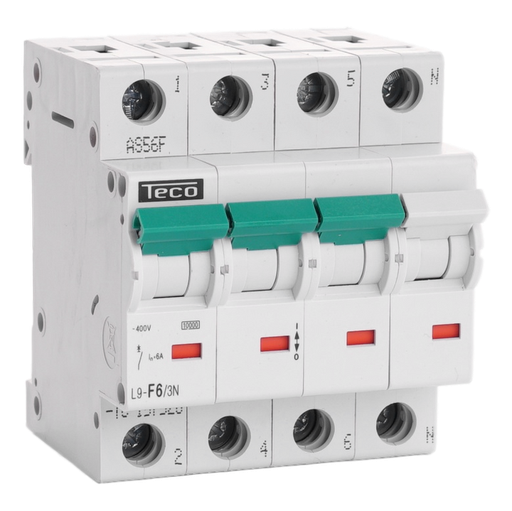[/L9F63N] Disjoncteur Teco 3N 6A Courbe F NBN C 61142