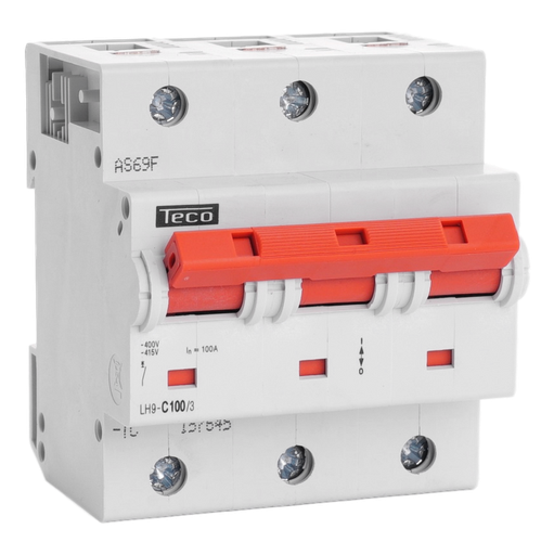 [/LH1003C] Automaat Teco 3P 100A 20kA Curve C