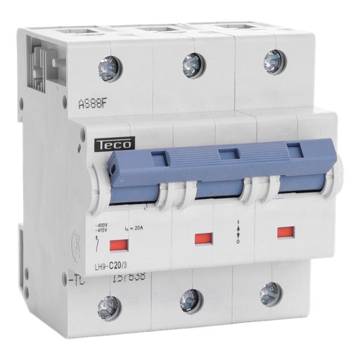 [/LH203C] MCB Teco 3P 20A 25kA Curve C
