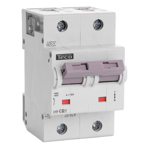 [/LH322C] Automaat Teco 2P 32A 25kA Curve C