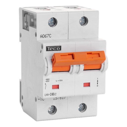 [/LH632C] Disjoncteur Teco 2P 63A 25kA Courbe C