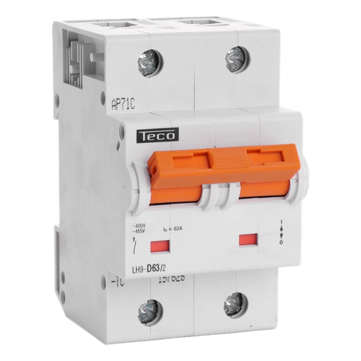 [/LH632D] Automaat Teco 2P 63A 25kA Curve D