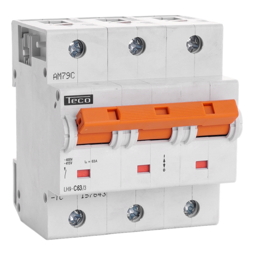 [/LH633C] Automaat Teco 3P 63A 25kA Curve C