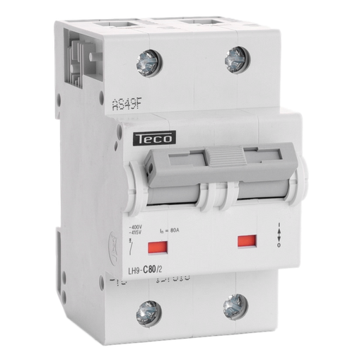 [/LH802C] MCB Teco 2P 80A 20kA Curve C
