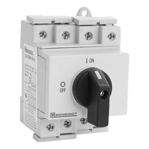 [/LS25SMAA2+2] Interrupteur modulaire DC 2+2 pôles 600Vdc 39A