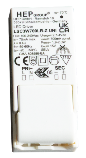 [/LSC3W700LRZ] (AS) FIX Driver HEP 700mA 3W