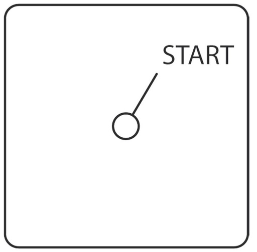 [/M10HESEG2] Start switch 1-pole Instrument knob black