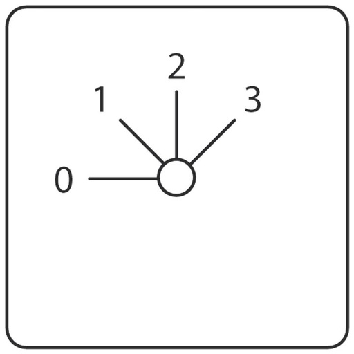 [/M10HEST031G2] Multi step switch 1-pole with off, 3 steps