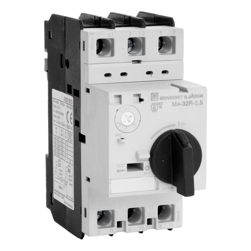 [/M432R25] Motorbeveiligingschak. Instelb.: 1,6-2,5A 100kA
