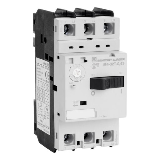 [/M432T063] Motorbeveiligingschak. Instelb.: 0,40-0,63A 100kA