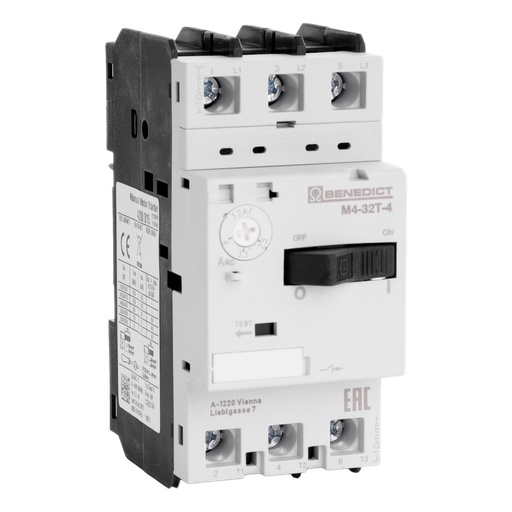 [/M432T4] Motorbeveiligingschak. Instelb.: 2,5-4A 100kA