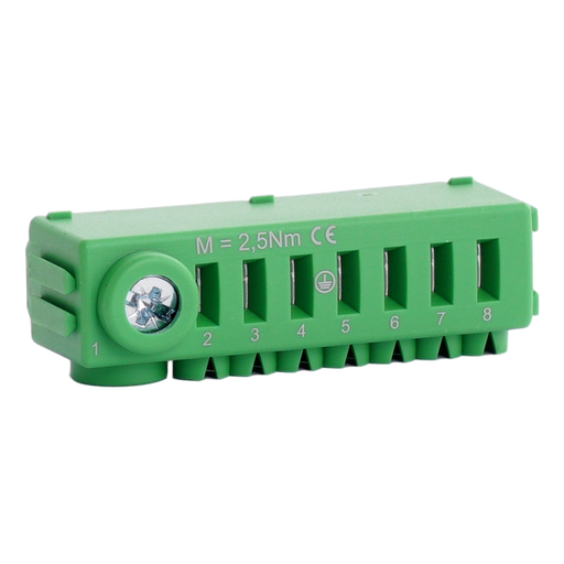 [/MDC00S22PE1] Groene aardrail zonder schroeven Conexbox 1x25 + 7x4mm²