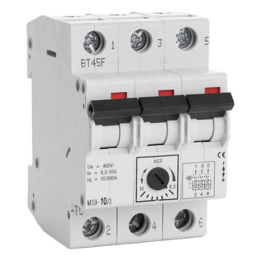 [/MS9103] Motorbeveiligingsautomaat Teco 3P 6,30 - 10,0A