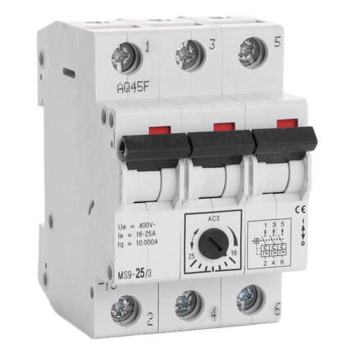 [/MS9253] Motorbeveiligingsautomaat Teco 3P 16,0 - 25,0A