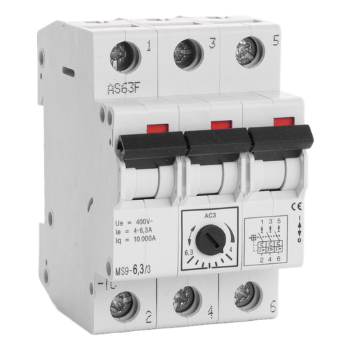 [/MS96.33] Motorbeveiligingsautomaat  Teco 3P 4,00 - 6,30A