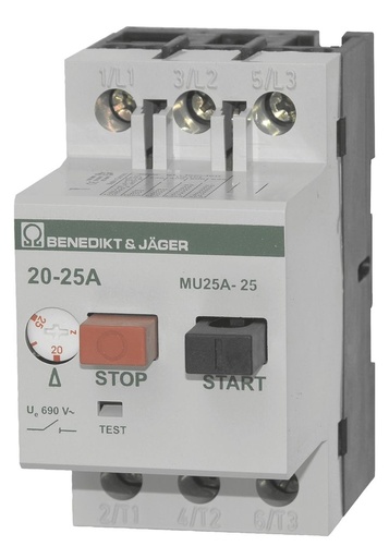 [/MU25A25] Thermische motorbev. 20-25A Magn. 300A