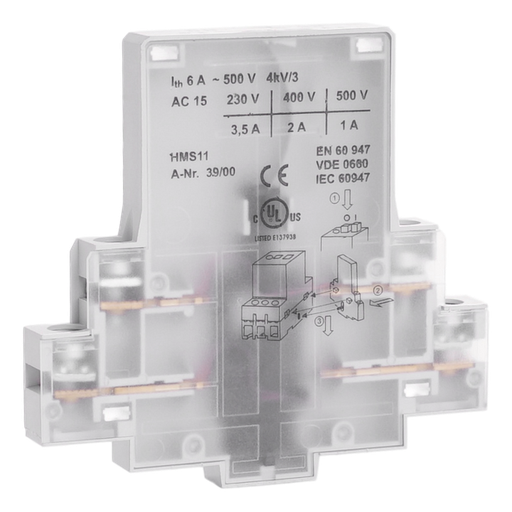 [/MU25APS11] Bloc de contacts aux. 1NO + 1NF, montage lateral