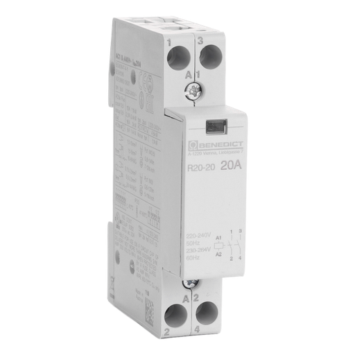 [/R2020230] Contacteur modulaire  20A 230VAC  2NO