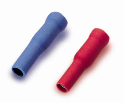 [/SOFACH-2.5] Cosse enfichable cylindr. préisolé, bleu, 2.5mm²