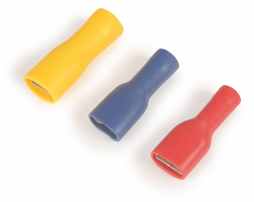 [/SOFAFH/A-1.5] Full insulated female faston, red, 1.5mm², W6,6mm