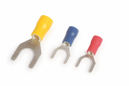 [/SOFAU-6/5] Cosse préisolée fourche, jaune, 6mm², M5