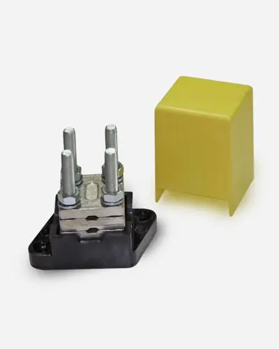 [/SOFBEB-63] Bimet. verbinder op geïsol. voet, 2x 70mm²