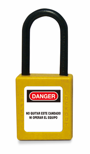 [/SOFC/COM-38-DKAM] Cadenas de sécurité en composite jaune