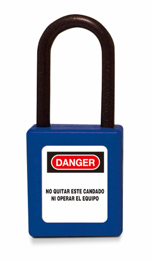 [/SOFC/COM-38-DKAZ] Cadenas de sécurité en composite bleu