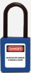 [/SOFC/COM-38-SKAZ] Cadenas de sécurité en composite bleu