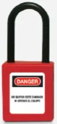 [/SOFC/COM-38-SKRJ] Cadenas de sécurité en composite rouge