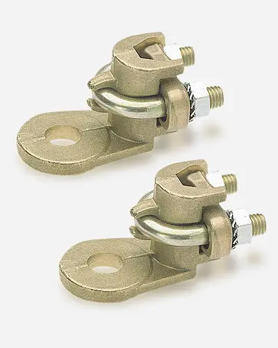 [/SOFTRE-10/50] Cable lug with screw, 90°, brass, 10-70mm², M12
