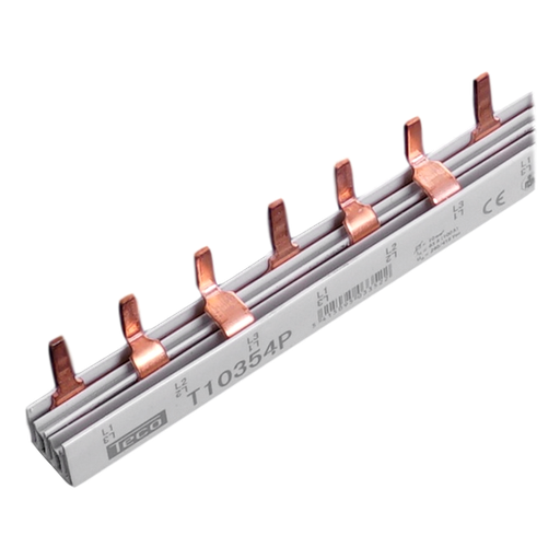 [/T10354P] Section rails pin Teco 10mm² 57mod 3p