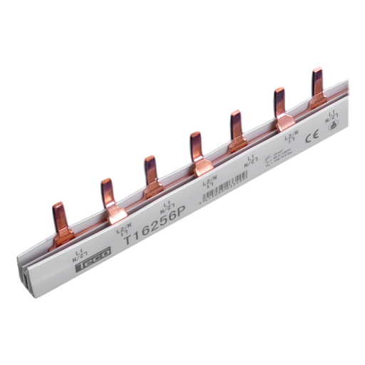 [/T16256P] Section rails pin Teco 16mm² 56mod 2p