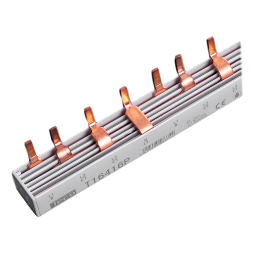 [/T16416P] Section rails pin Teco 16mm² 16+2mod 4p
