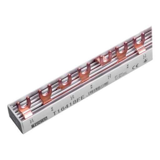 [/T16418FE] Section rails fork Teco 16mm² 18mod 4p distributed