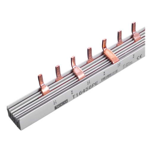 [/T16456PE] Section rails pin Teco 16mm² 54mod 4p distributed