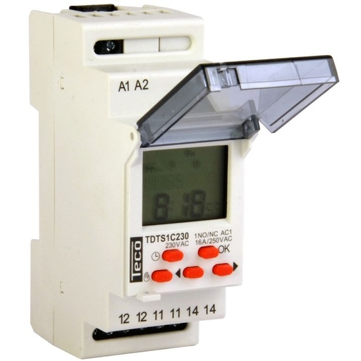 [/TDTS1C230B] Digital Time Switch 1w 16A 230V replaceable battery