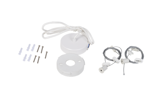 [/THIC060PENDKITW] Kit de suspension HILO ø 600 Blanc  L150