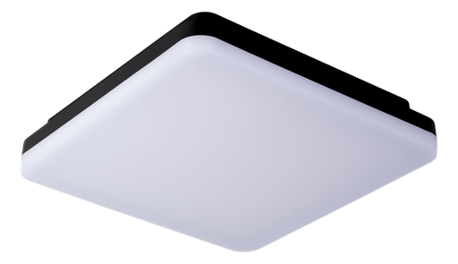 [/THIS018D027CB] LED- Plaf. TECO HILO  SQUARE IP54 10/18/24W 3000/4000K 26cm Zwart