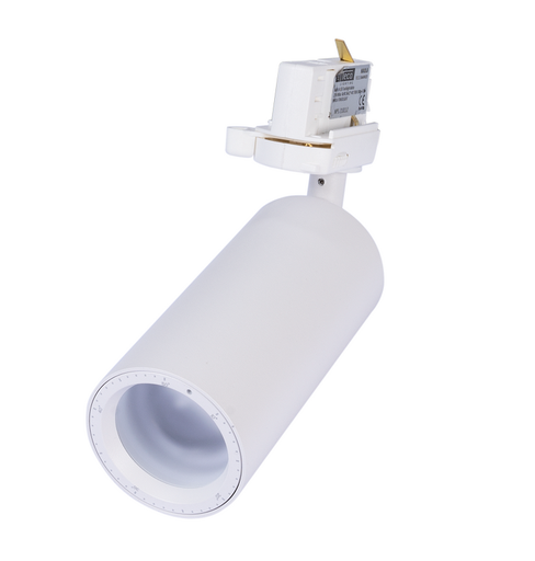 [/TLC113WWHAZ1] Tracklight LED 3P TECO NAULA 13W 3000K 10°~48° Ø62 Bl. Dim
